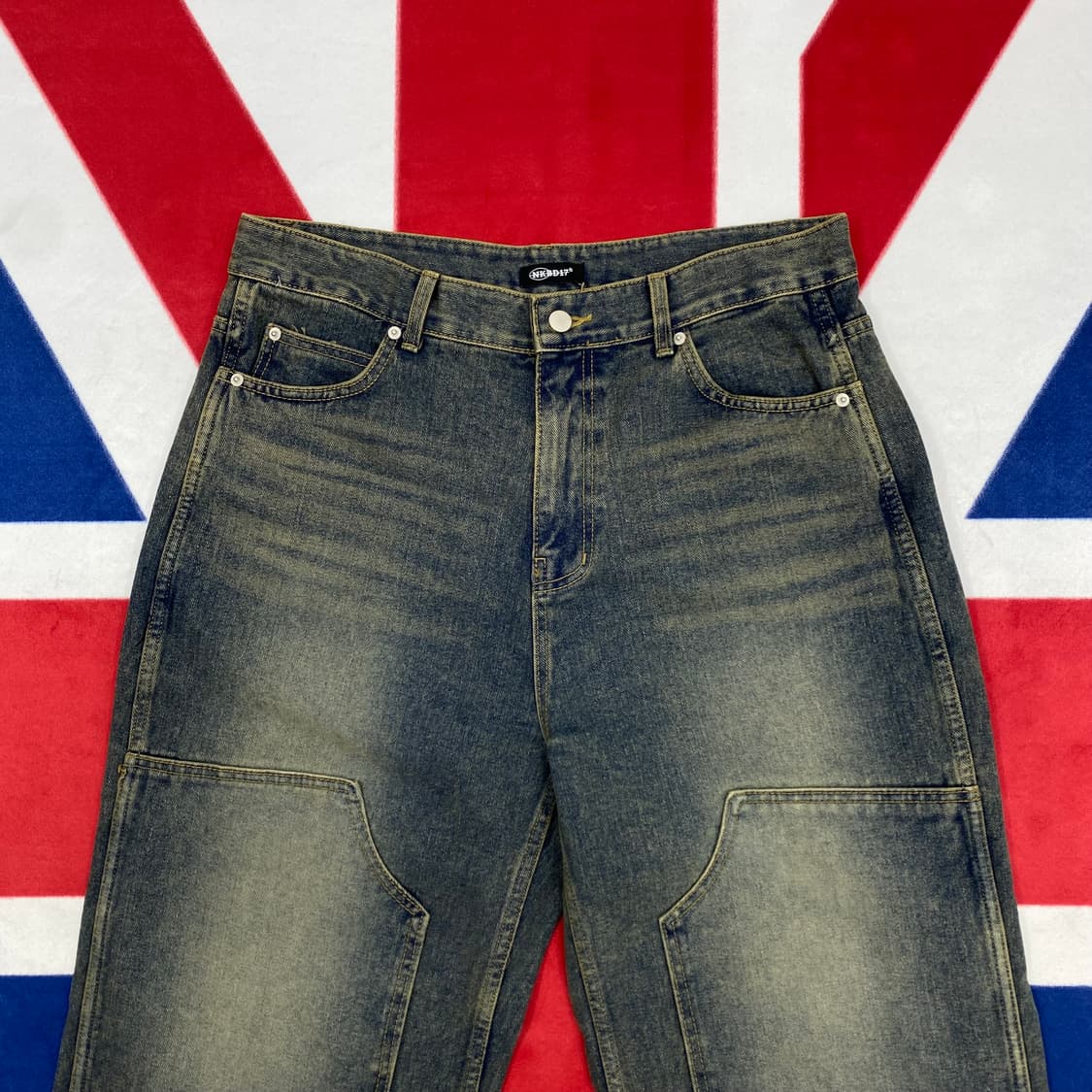 네이키드블러드 더블니 데님팬츠 XL 상품이미지2