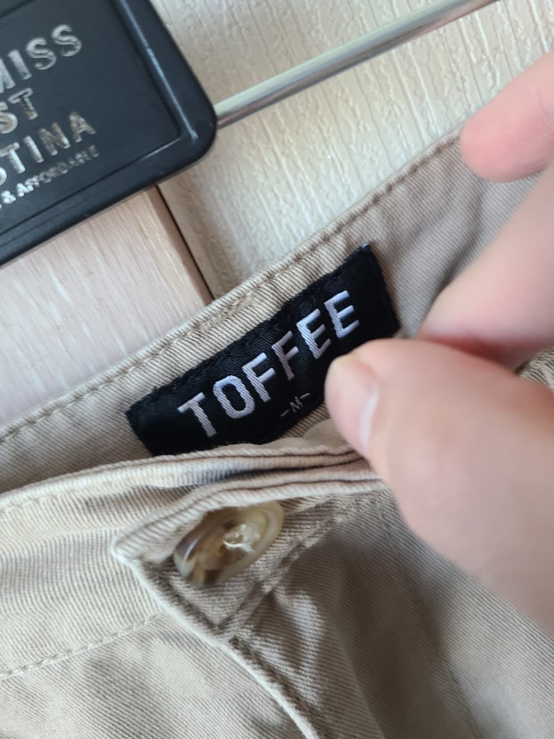 [M] 토피 원턱 와이드 코튼 팬츠 네이비 블랙, 샌드 일괄 판매 상품이미지6