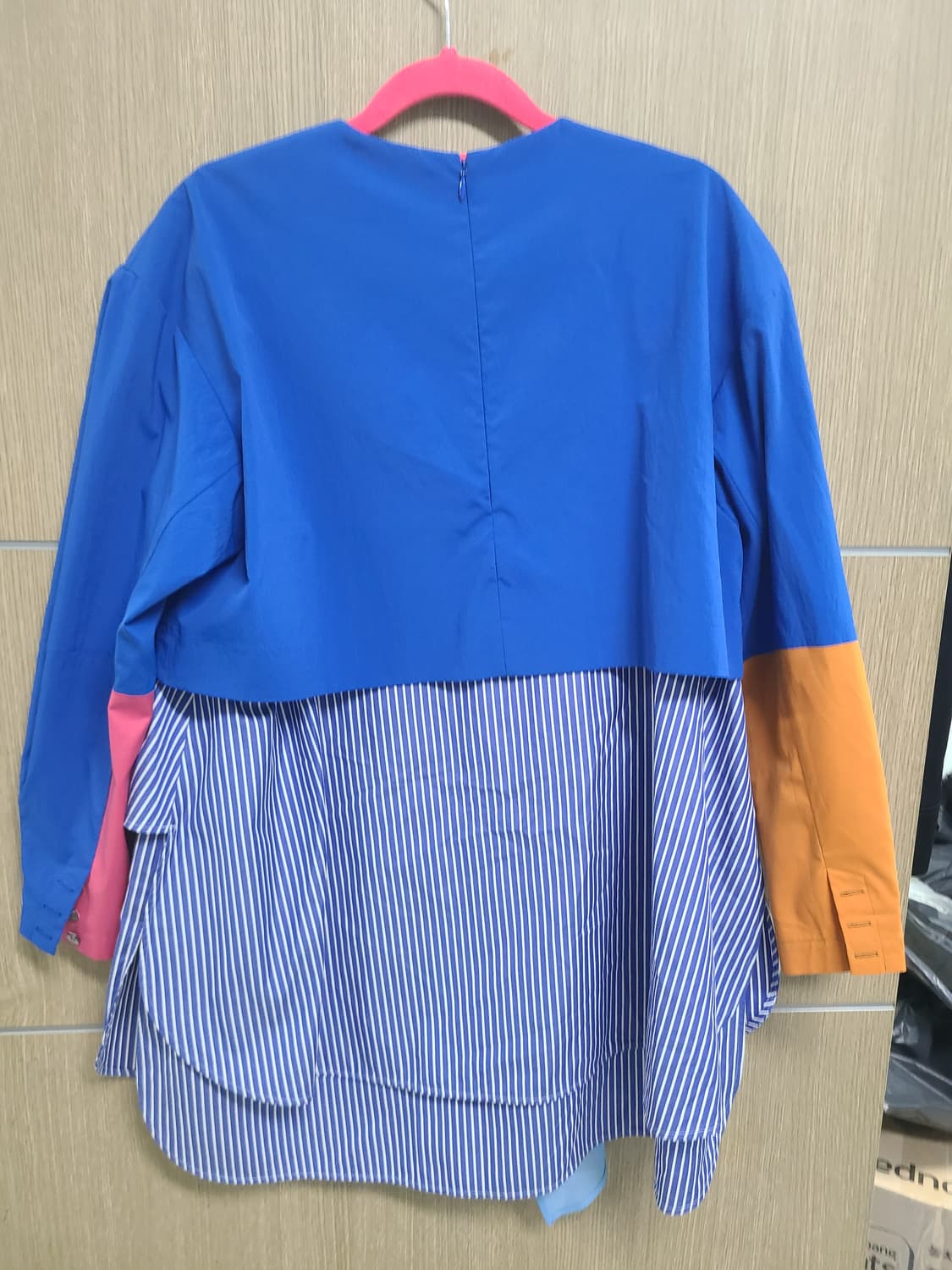엔폴드 배색 블라우스 38 상품이미지6