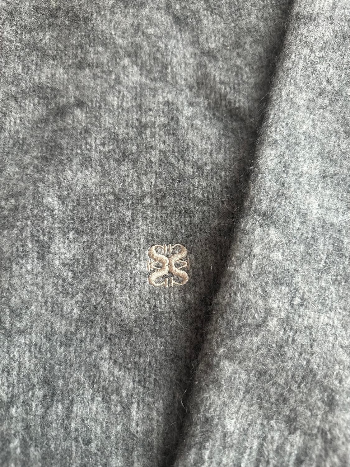 SATUR 에센 투 톤 모헤어 블렌드 니트 멜란지 그레이 WM 상품이미지6