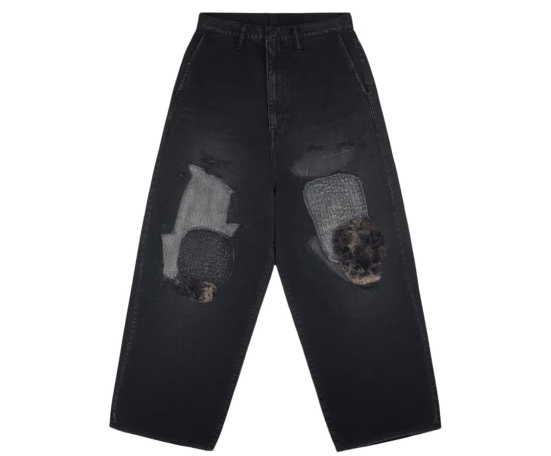 캐피탈 카츠라기 포트 배기 팬츠 블랙 4사이즈 상품이미지1