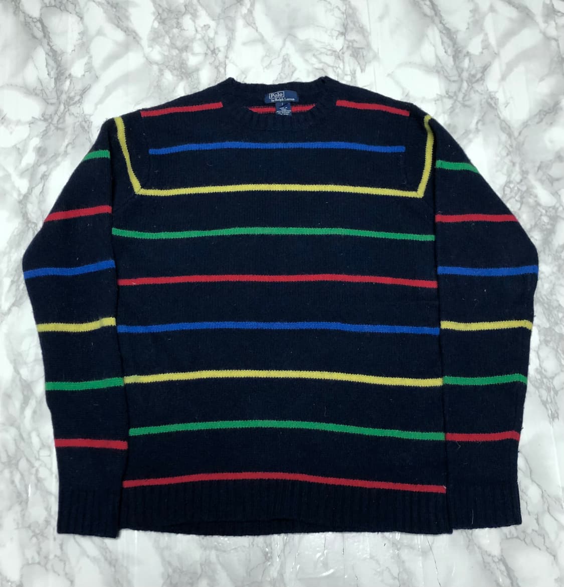 폴로 랄프로렌 니트 희귀 멀티컬러 램스울 상품이미지1