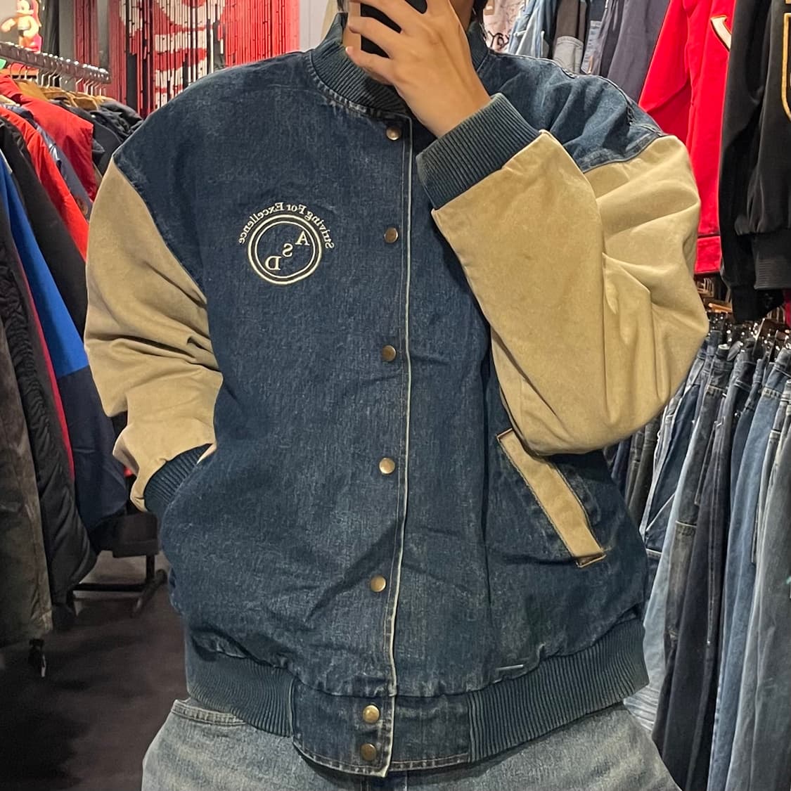 [IM] VTG 빈티지 데님 바시티 자켓 상품이미지2