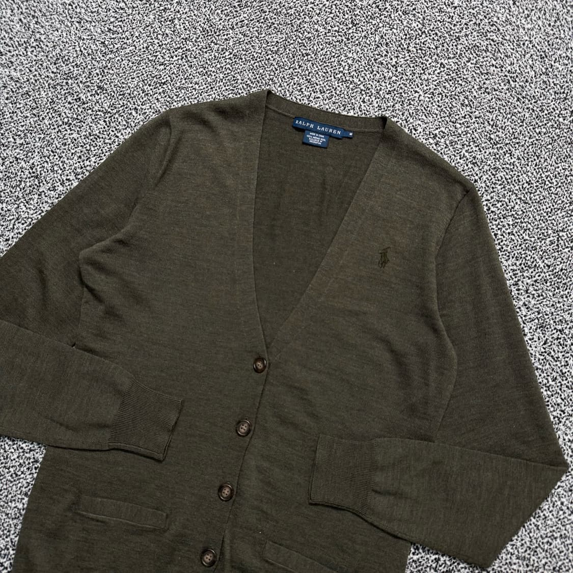 Name : 폴로 랄프로렌 시그니처로고 카키컬러 가디건 :)  상품이미지2