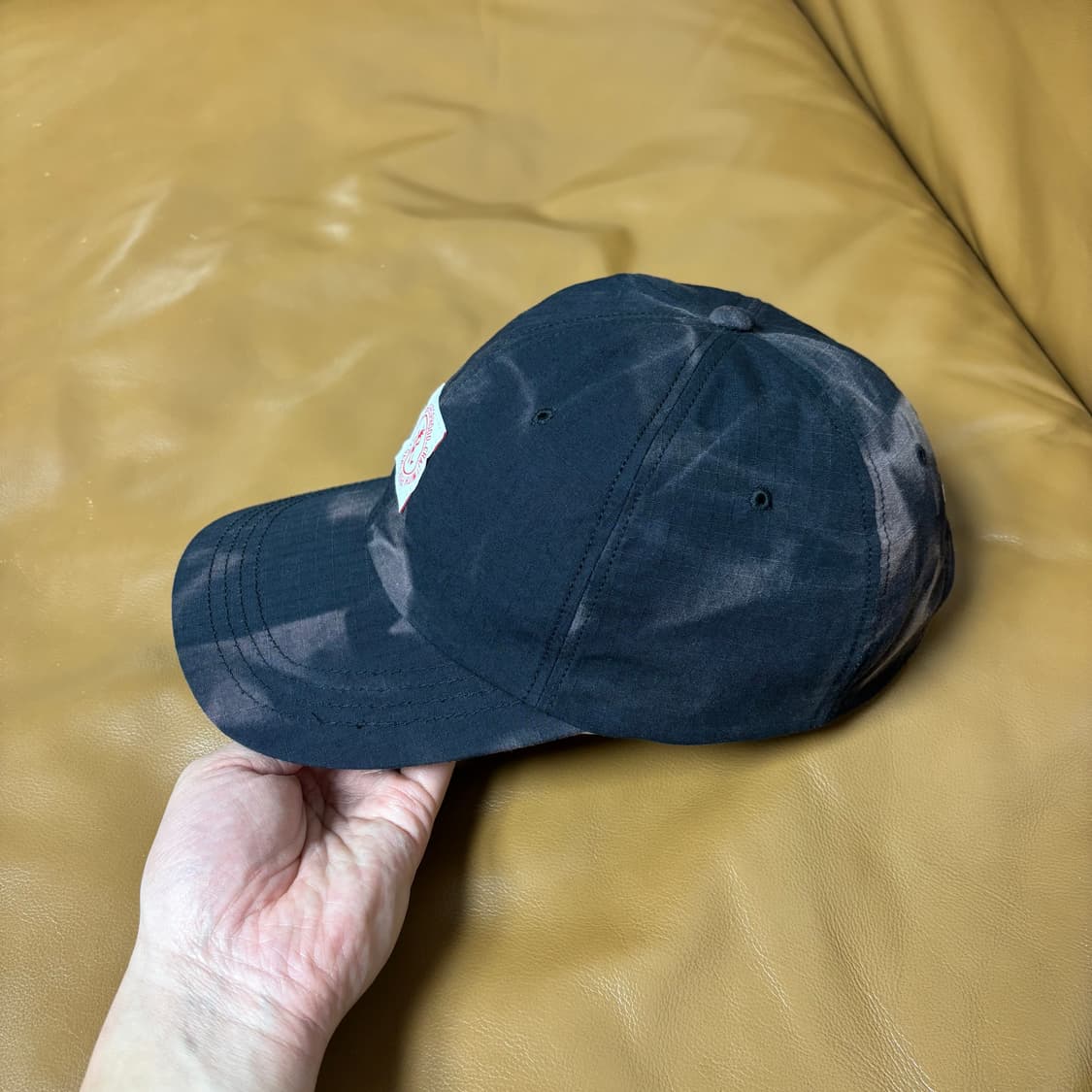 네이버후드 그라미치 6패널 볼캡 모자 타이다이 블랙 상품이미지4