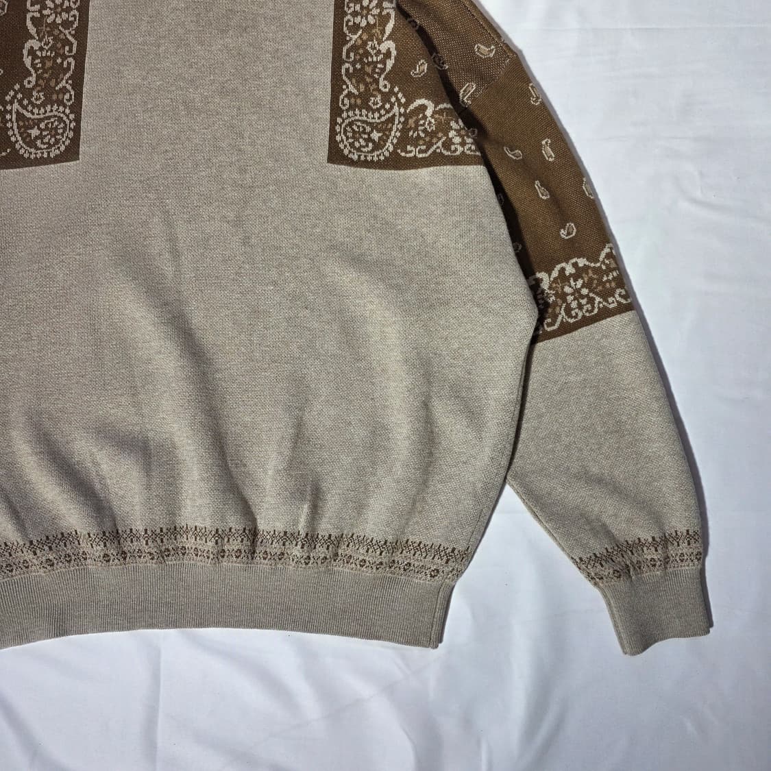 캐피탈 12G 울 반다나 니트 브라운 상품이미지9