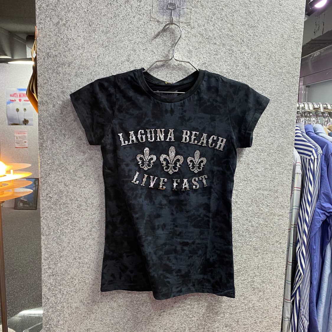 LAGUNA BEACH 타이다이 슬림핏 펑크룩 반팔 B4864 상품이미지2