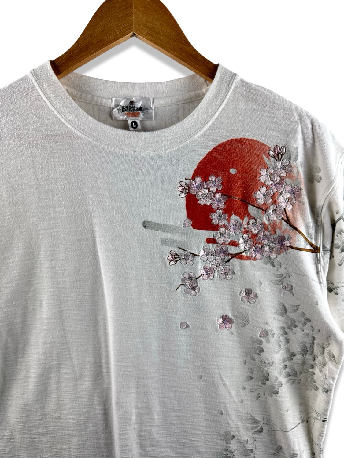 카라쿠리타마시 사쿠라 오리엔탈 자수티셔츠2671 상품이미지2