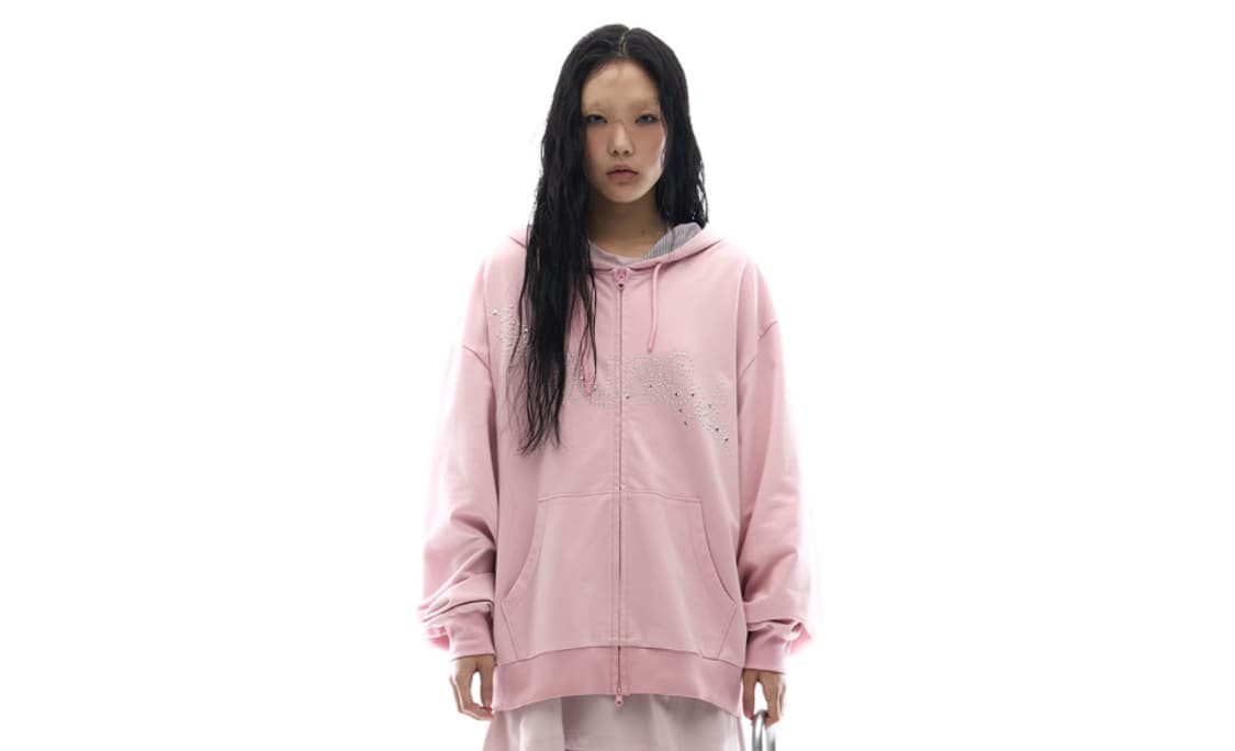 ojos Hotfix Logo Hoodie Zip-up / 2 size 상품이미지6