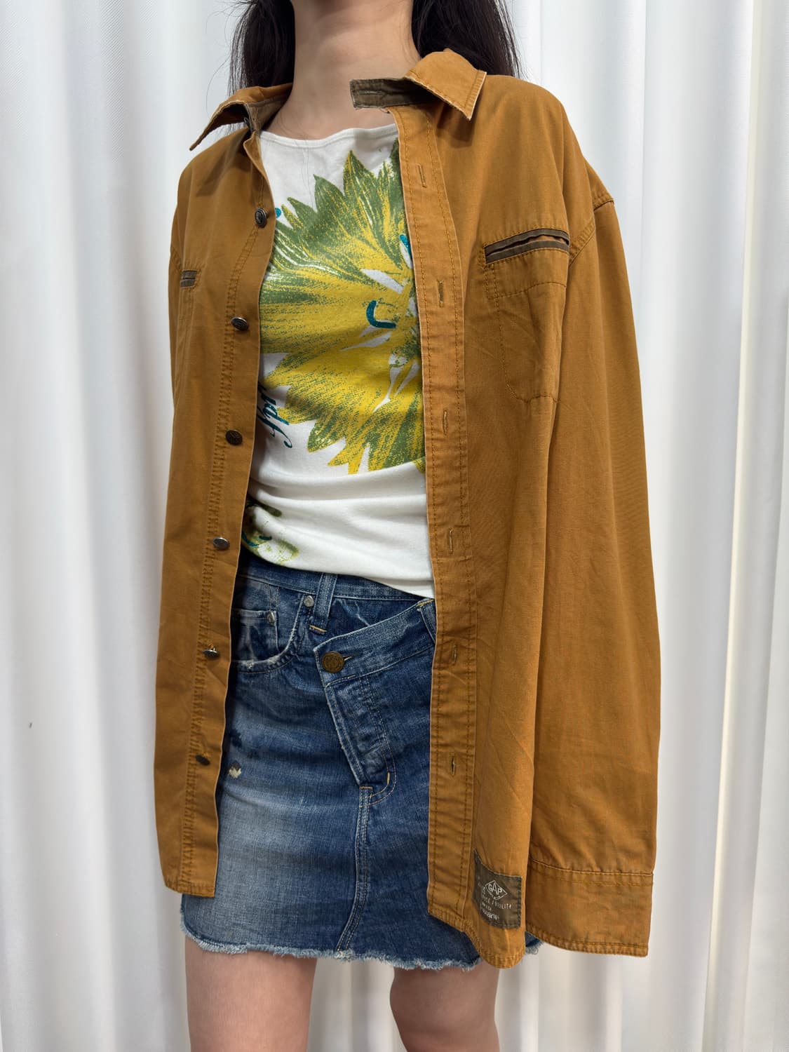 benntton printing sleeveless 상품이미지7