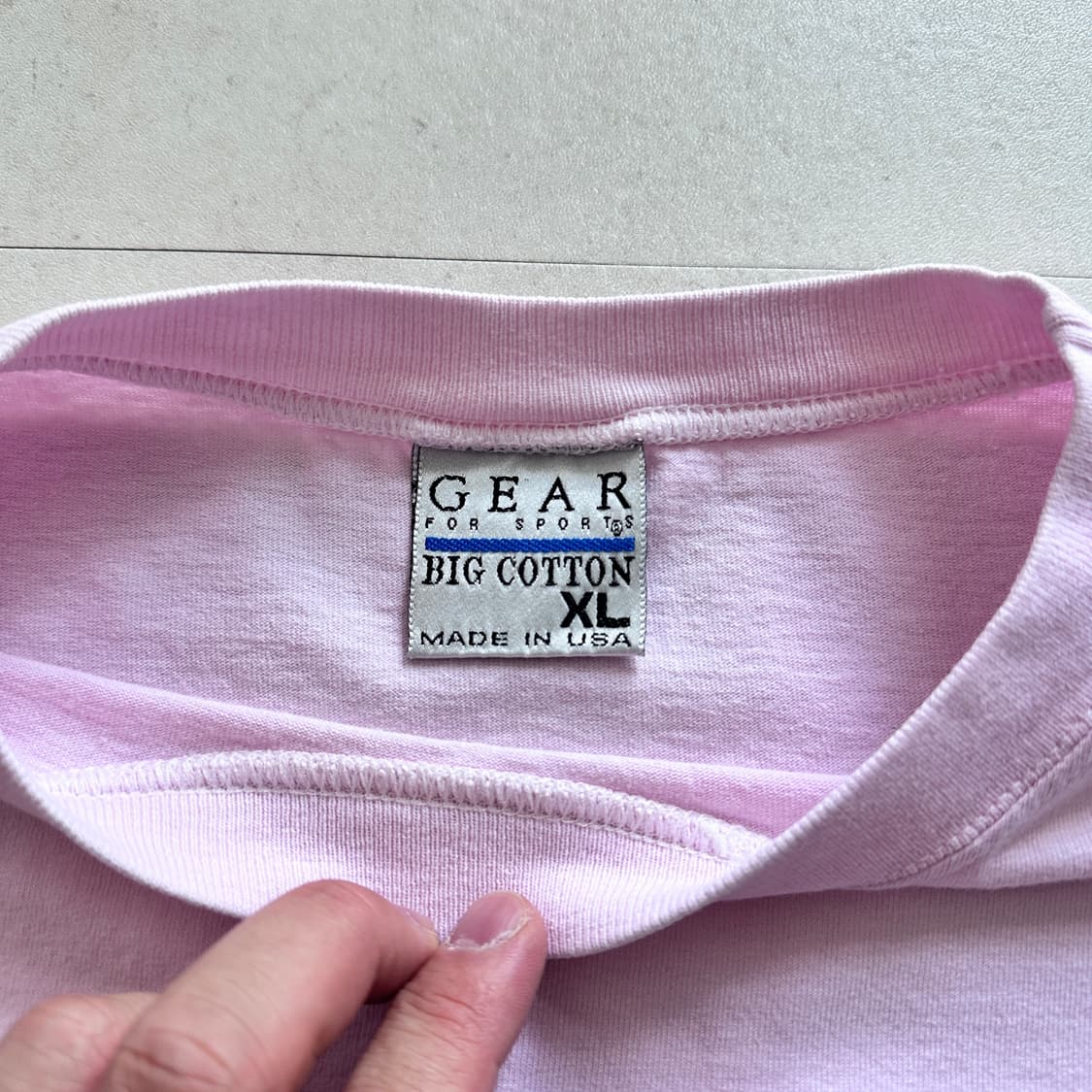 90s GEAR 싱글스티치 골프 그래픽 반팔티 XL 상품이미지5