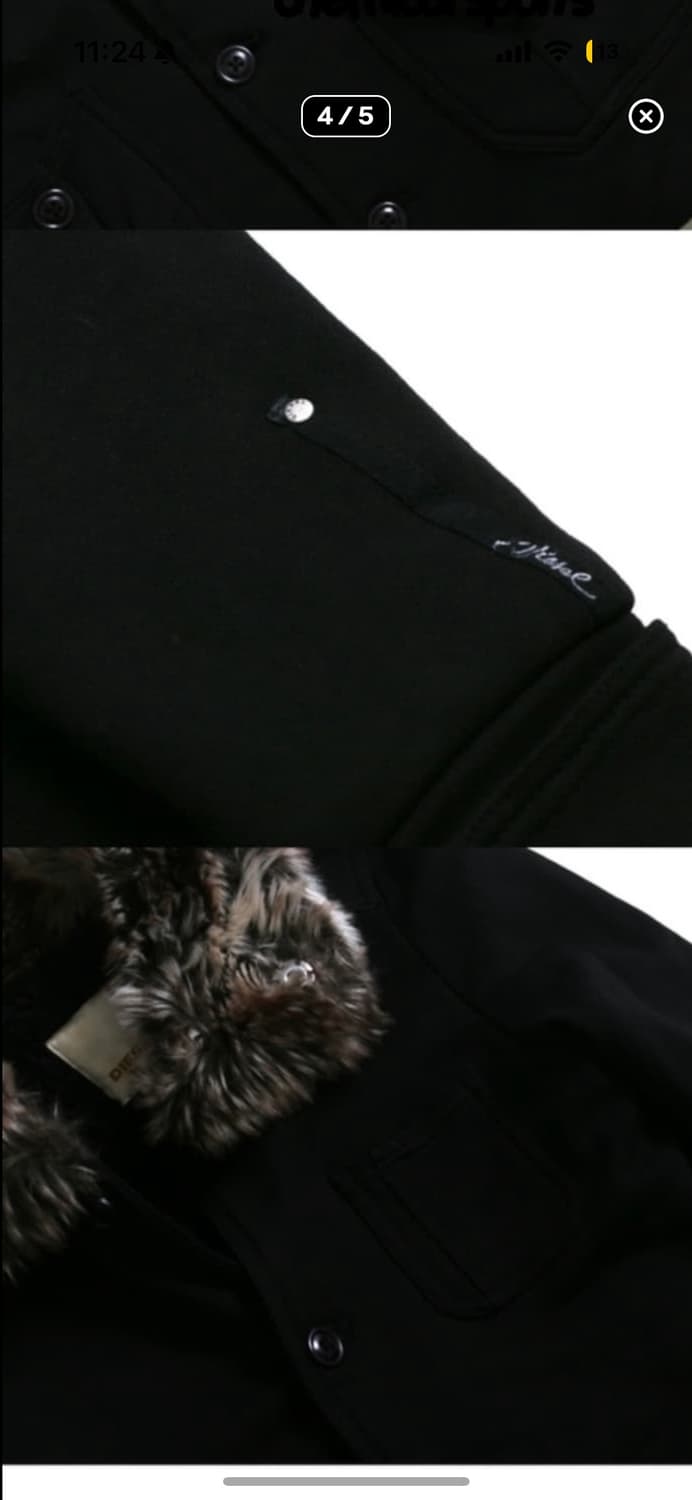 디젤 퍼 자켓 상품이미지4