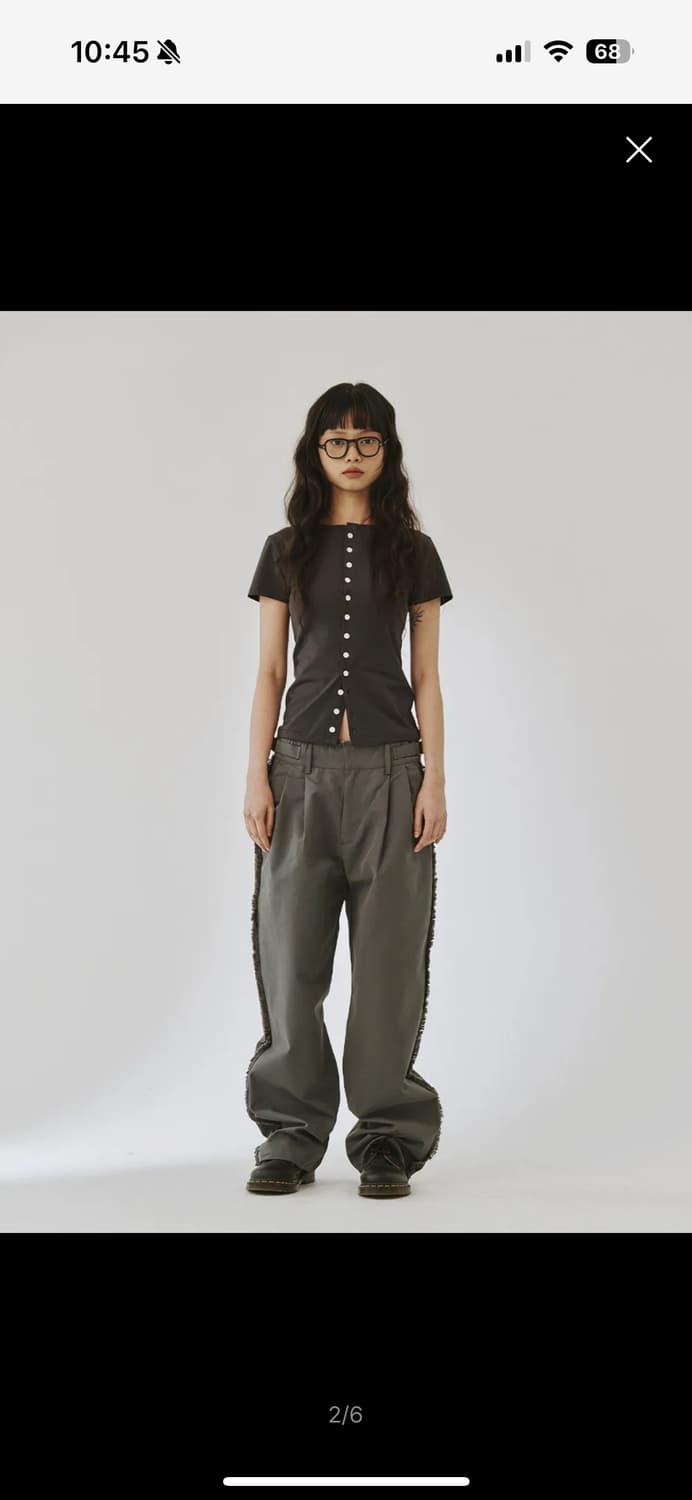 플리즈프로젝트 디스트로이드 트라우저 챠콜 상품이미지1