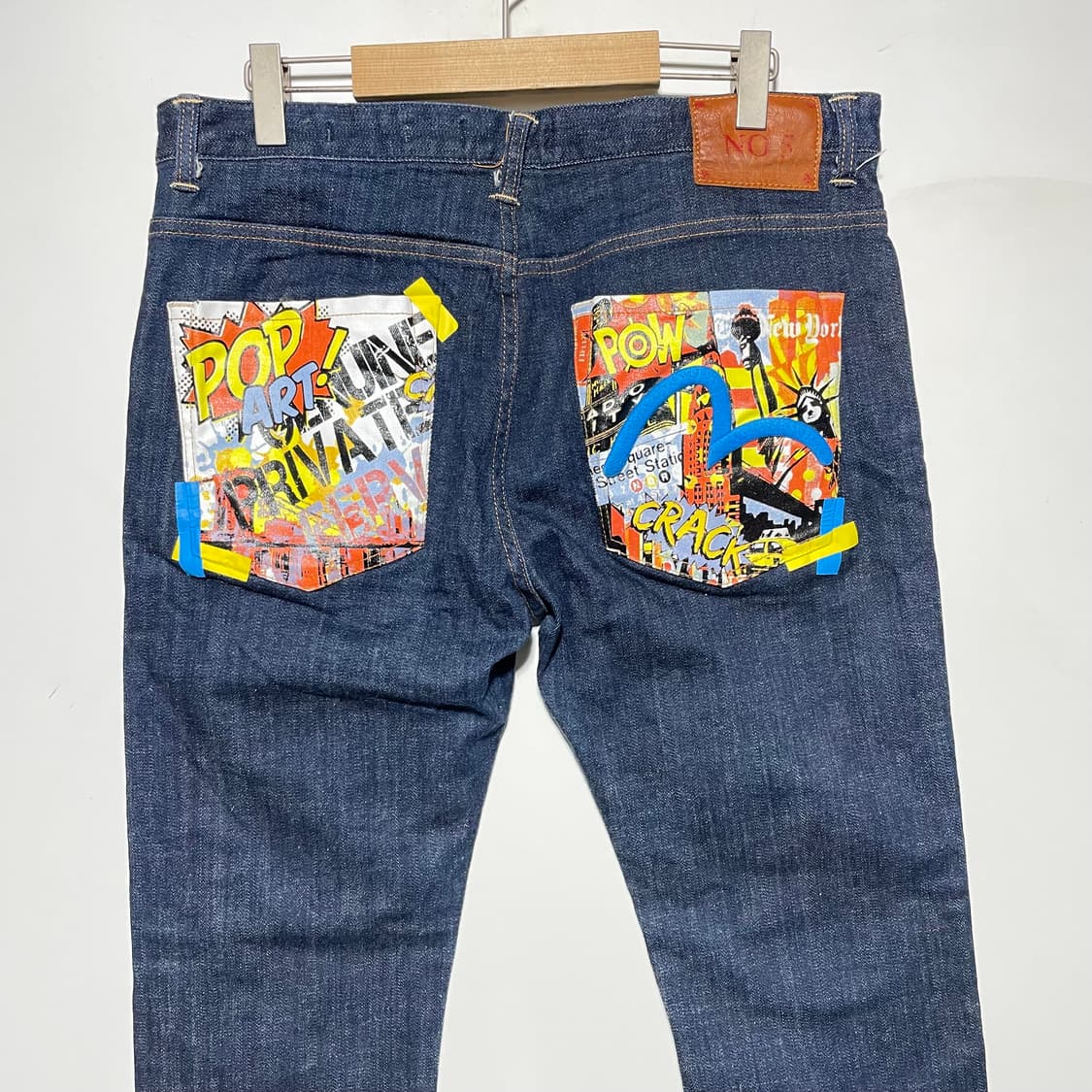 에비수 팝아트 데님팬츠 36 상품이미지2