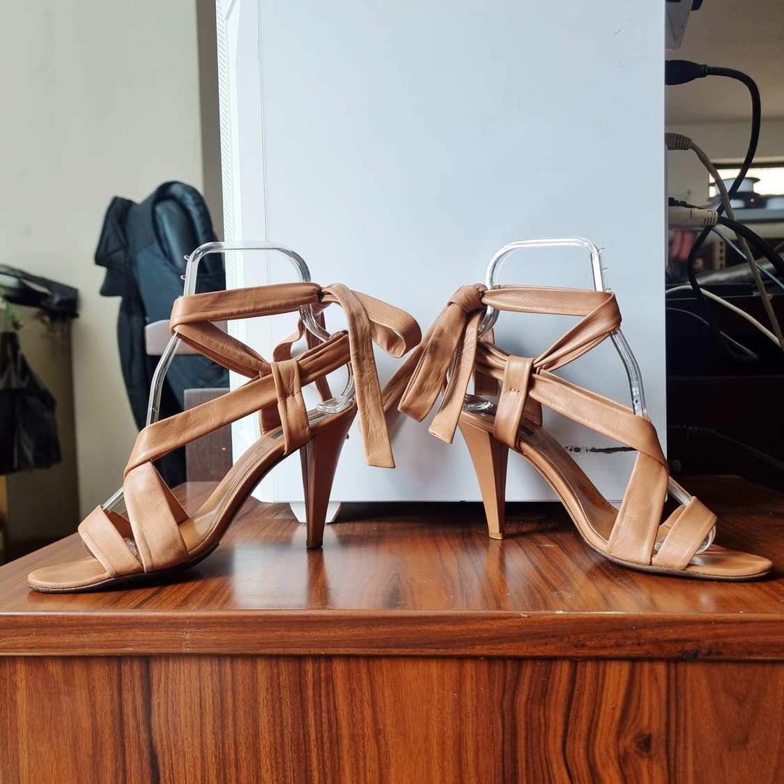 발리 Bally 양가죽100% 샌들 힐 하이힐 구두 슈즈 (230/36) 상품이미지3