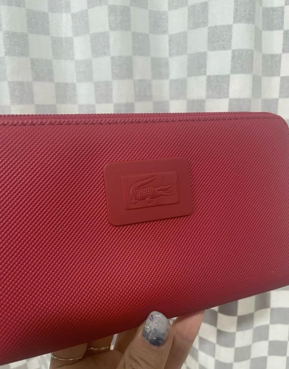 라코스테 장지갑:) 여성장지갑 지퍼지갑 빨간지갑 레드지갑 상품이미지4