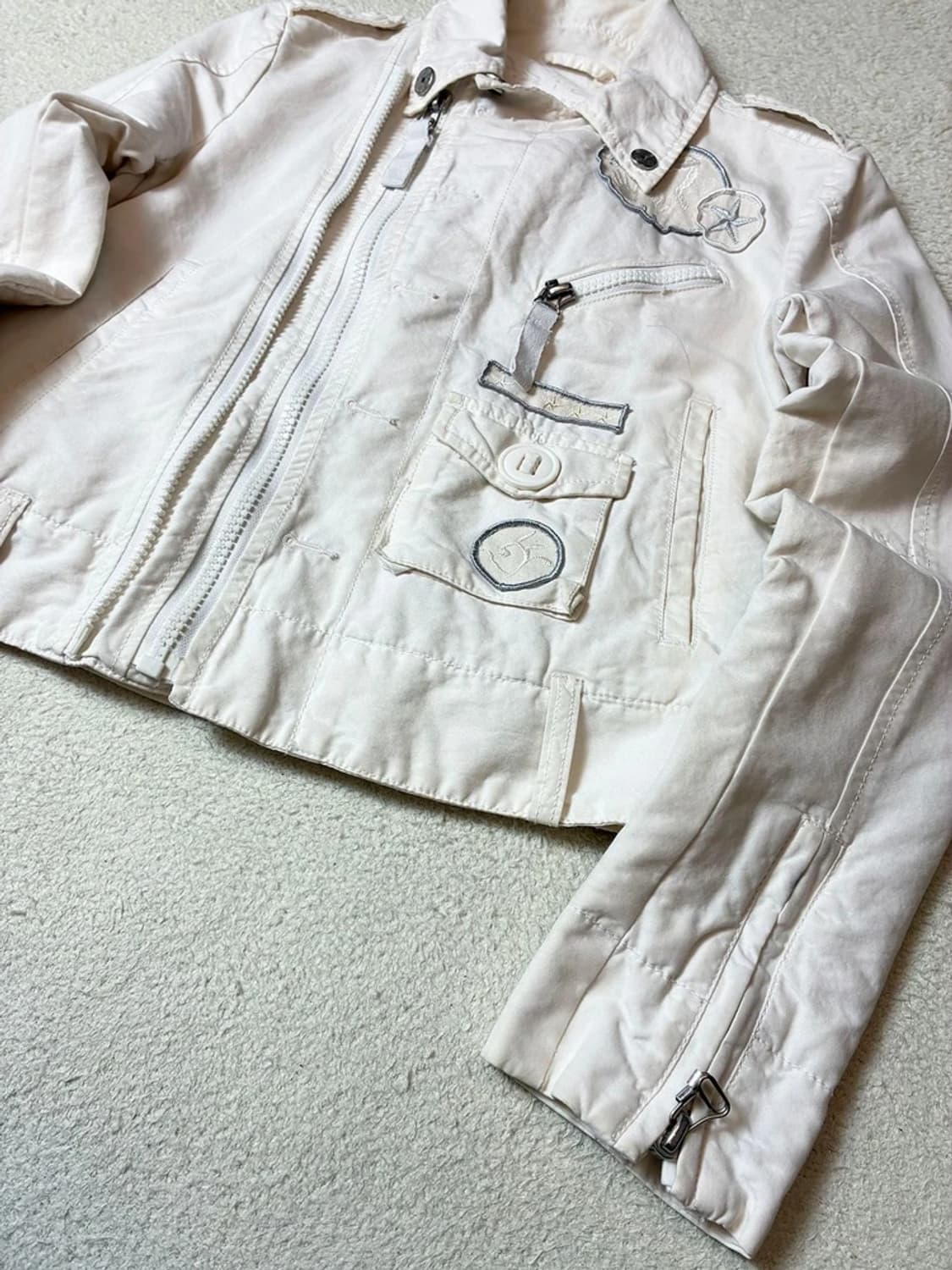 디젤 00's Y2K 유틸리티 크롭 라이더 자켓 PN7557 상품이미지4