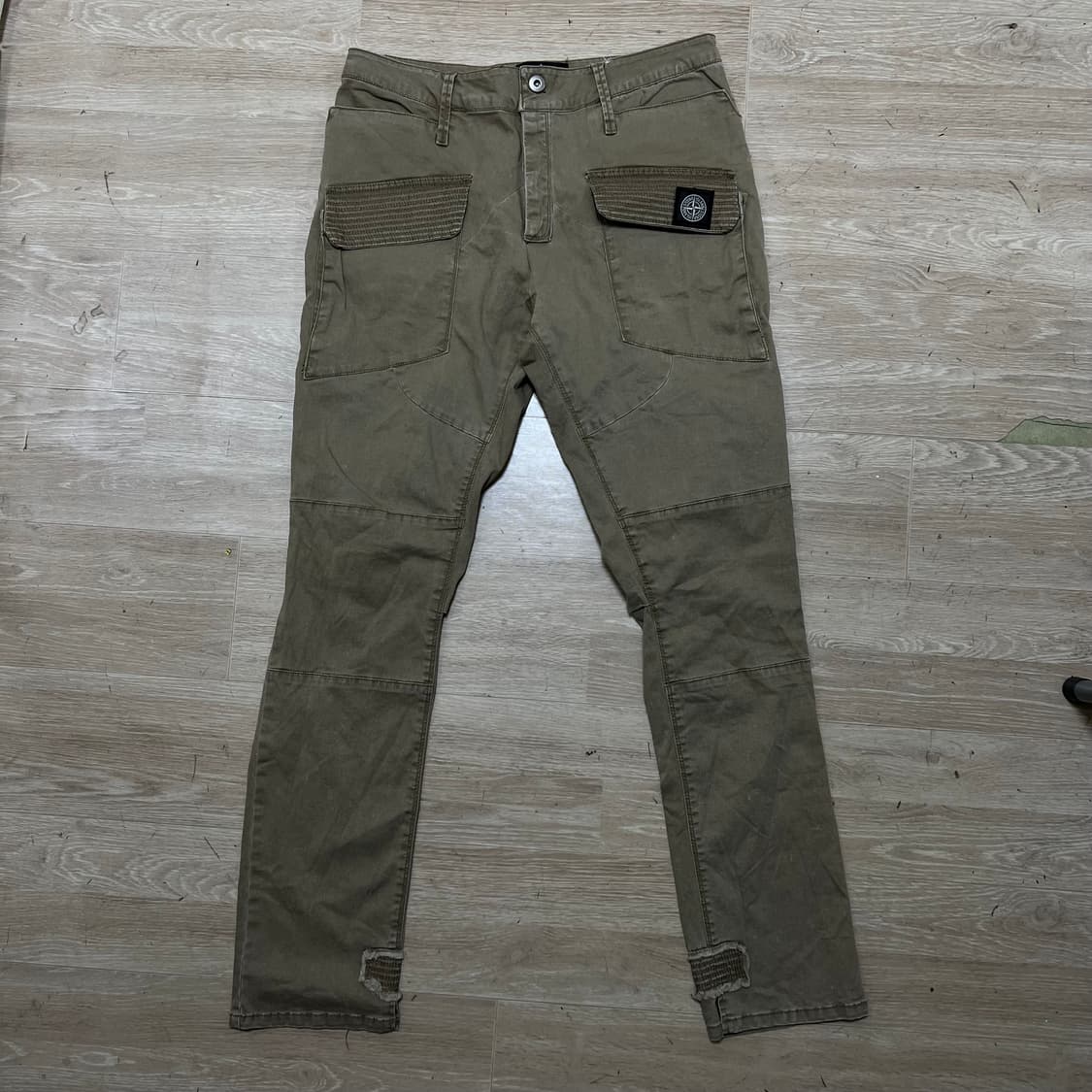 스톤아일랜드 올드 이펙트 워싱 와펜 카고팬츠 [베이지] L 상품이미지1