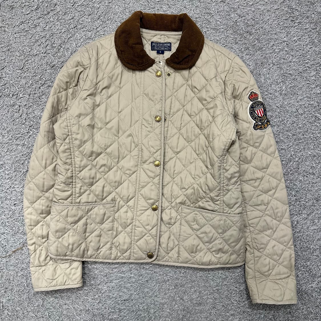 [우먼90] 폴로진스 퀼팅자켓 상품이미지2