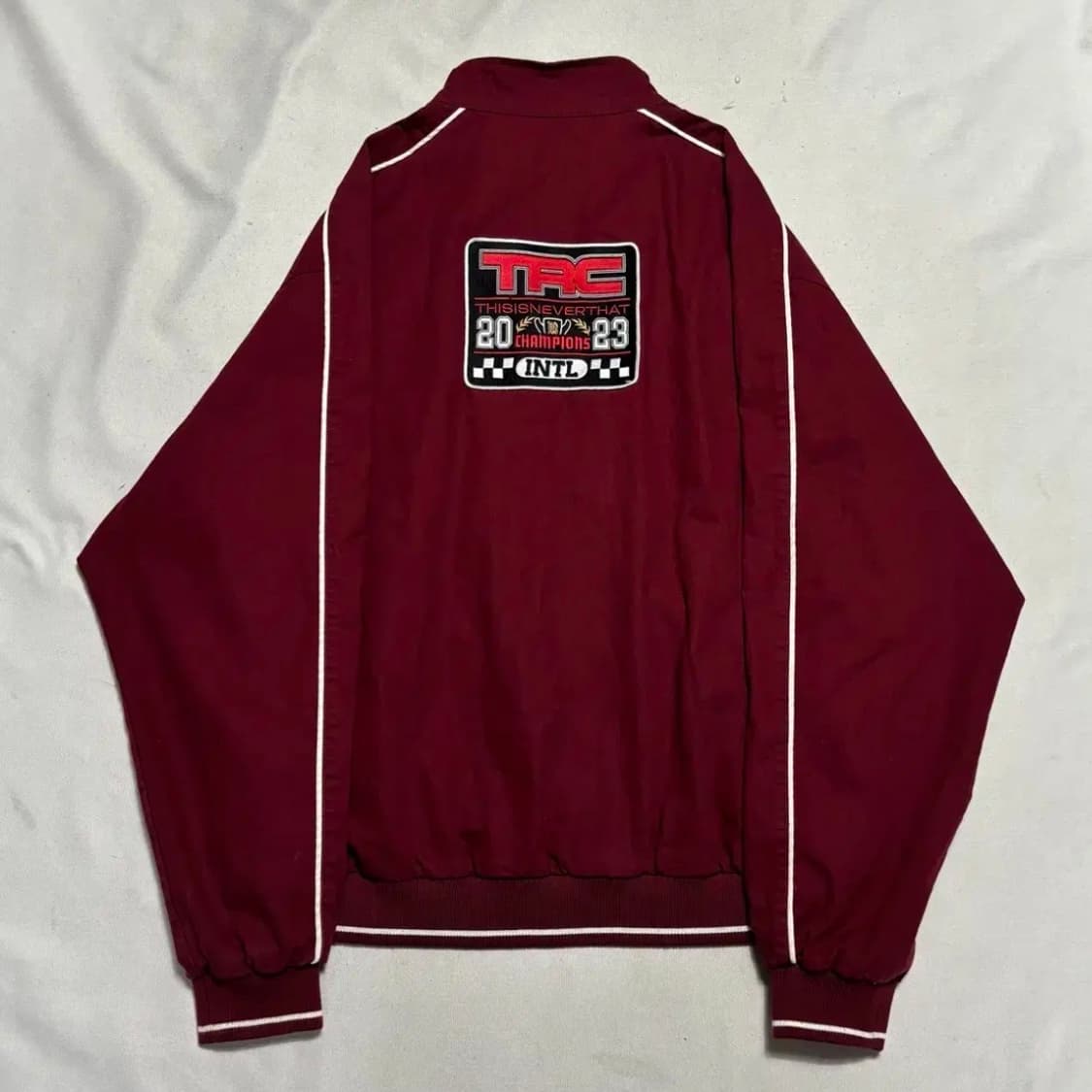 디스이스네버댓 TRC 버건디 레이싱 자켓 상품이미지3