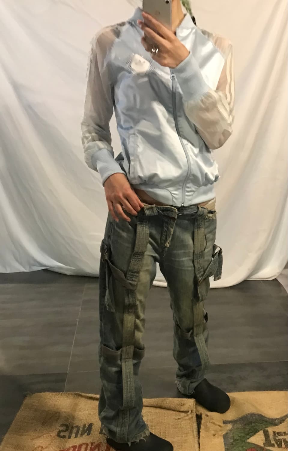 Adidas See-through zipup 상품이미지6