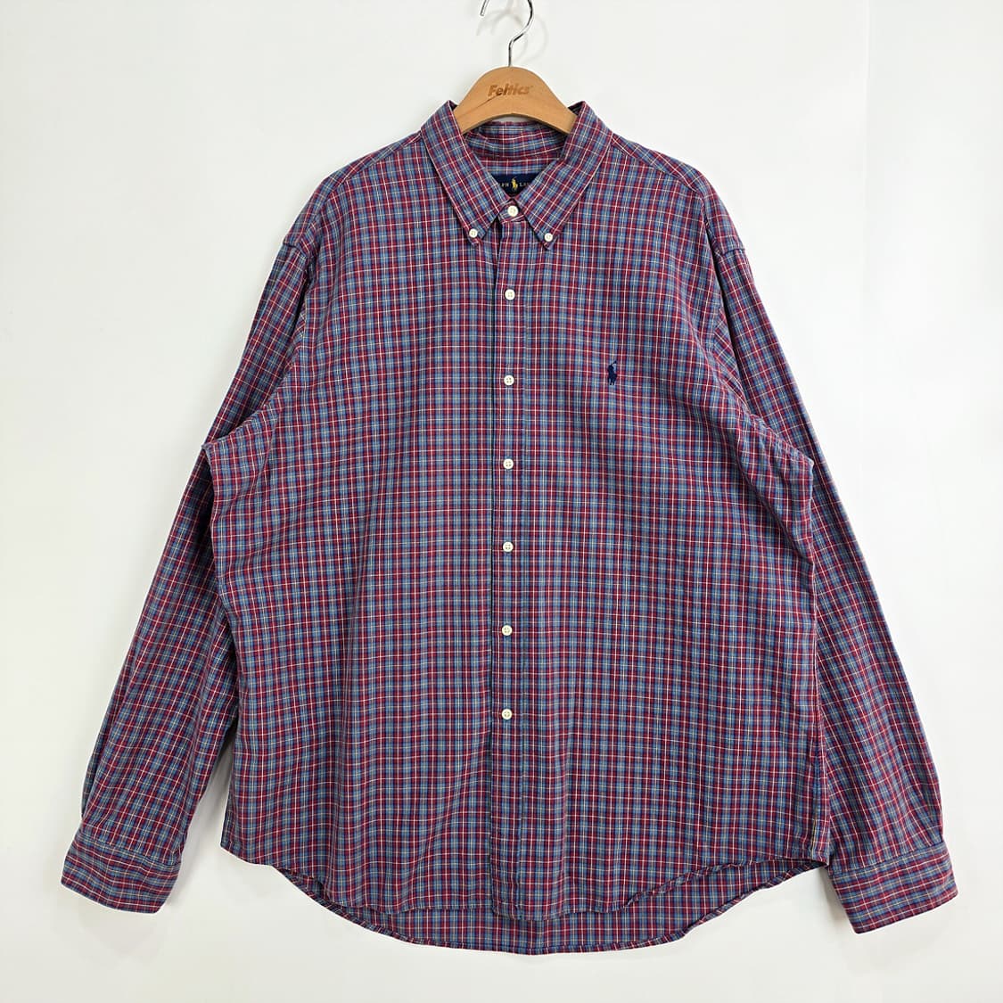 폴로 랄프로렌 Polo 남방 체크 셔츠 XXL 상품이미지1