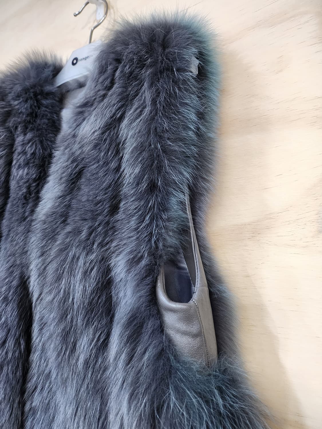 544) 제이블랑컬렉션 로얄폭스퍼 양가죽 베스트 상품이미지4