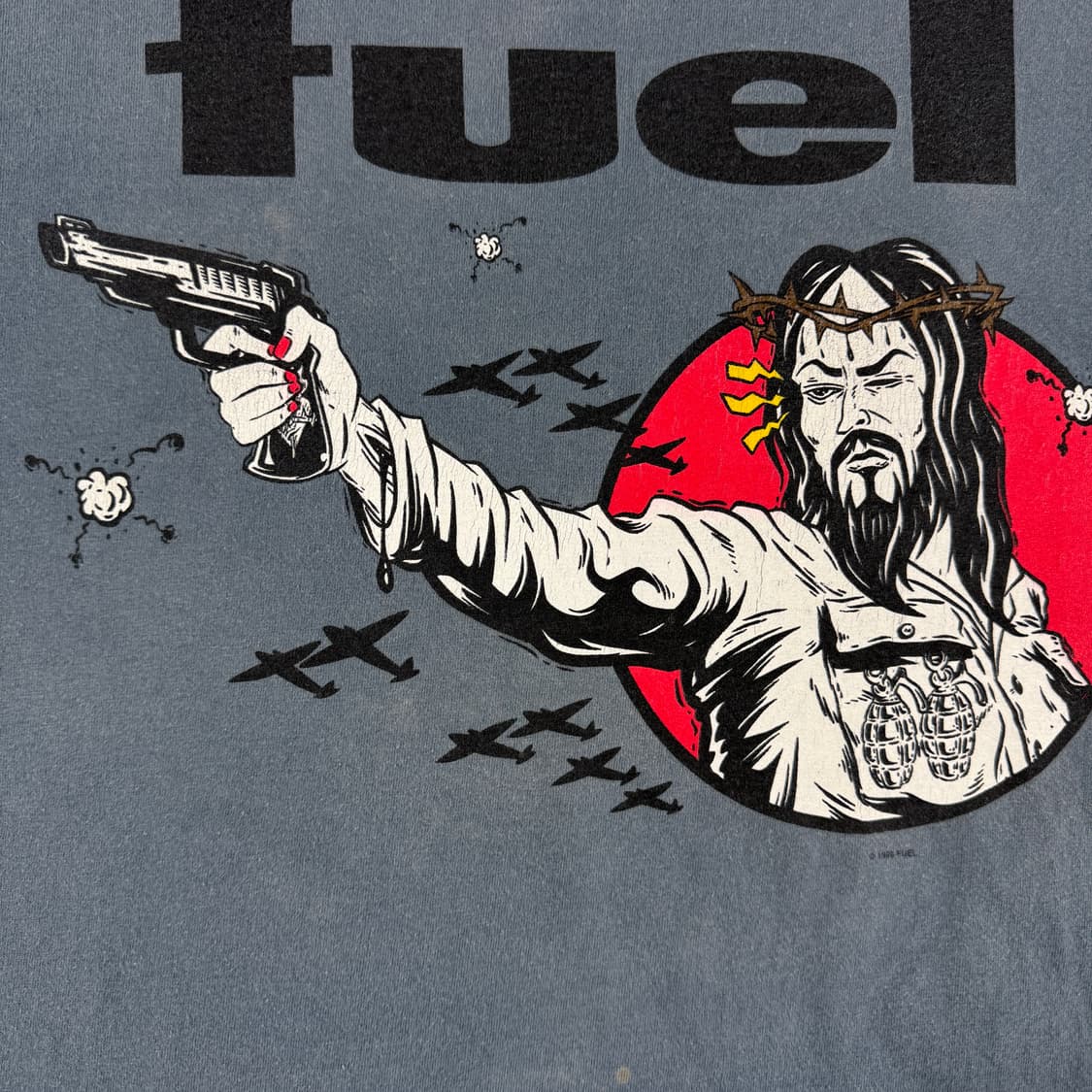 빈티지 90s 퓨엘 Fuel Jesus or a Gun 밴드 티셔츠 상품이미지5