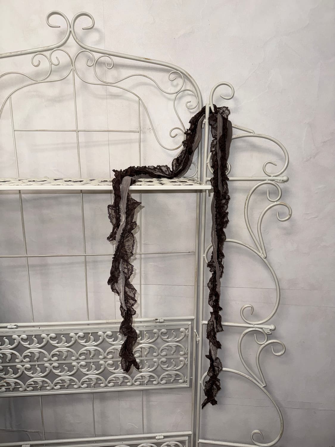 Ash brown floral lace scarf 상품이미지2