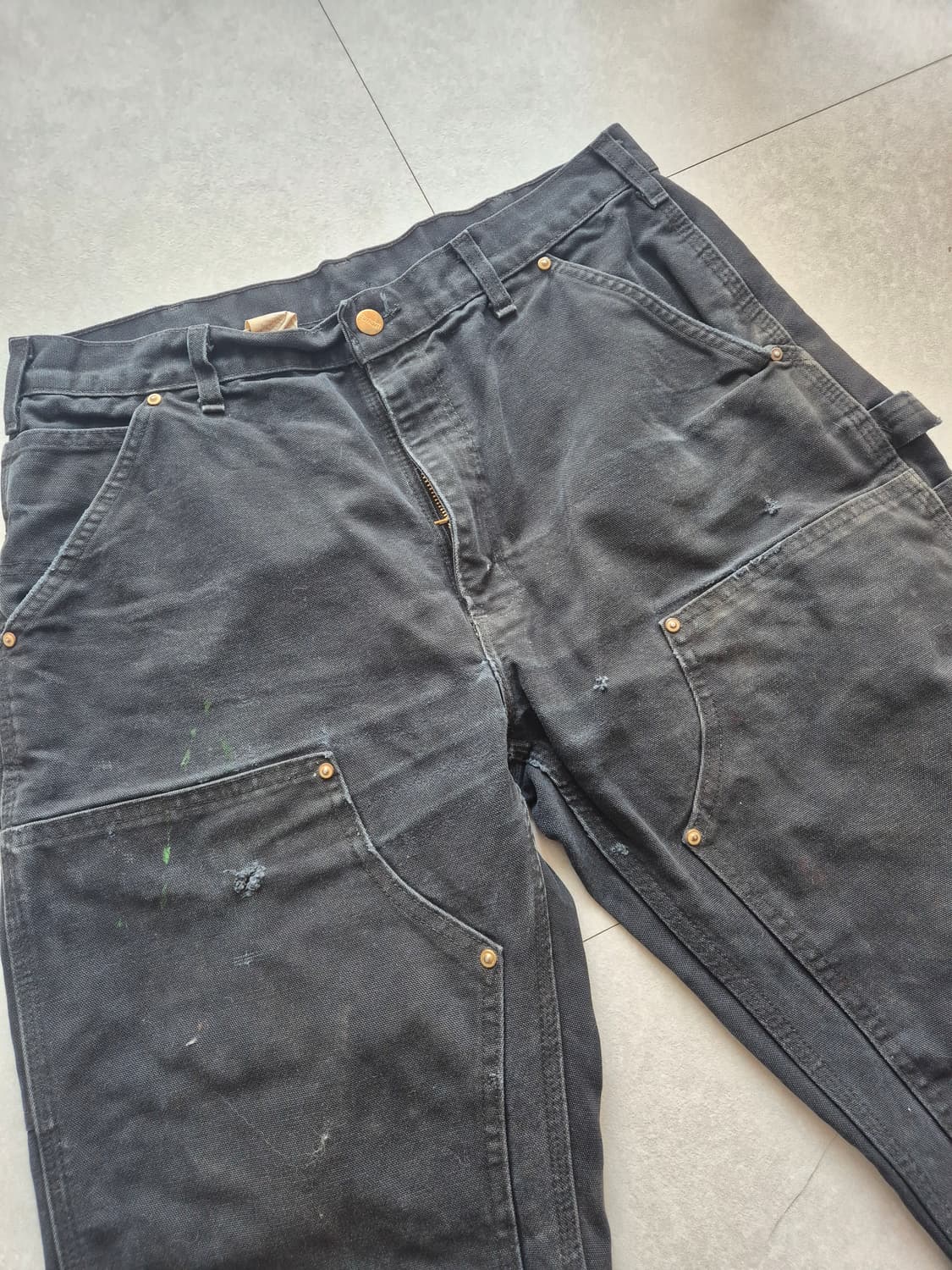 칼하트 B01 더블니 블랙 34x32 상품이미지3