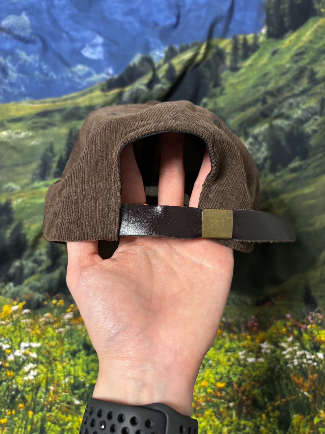 더뮤지엄비지터 코듀로이 볼캡 브라운 상품이미지2