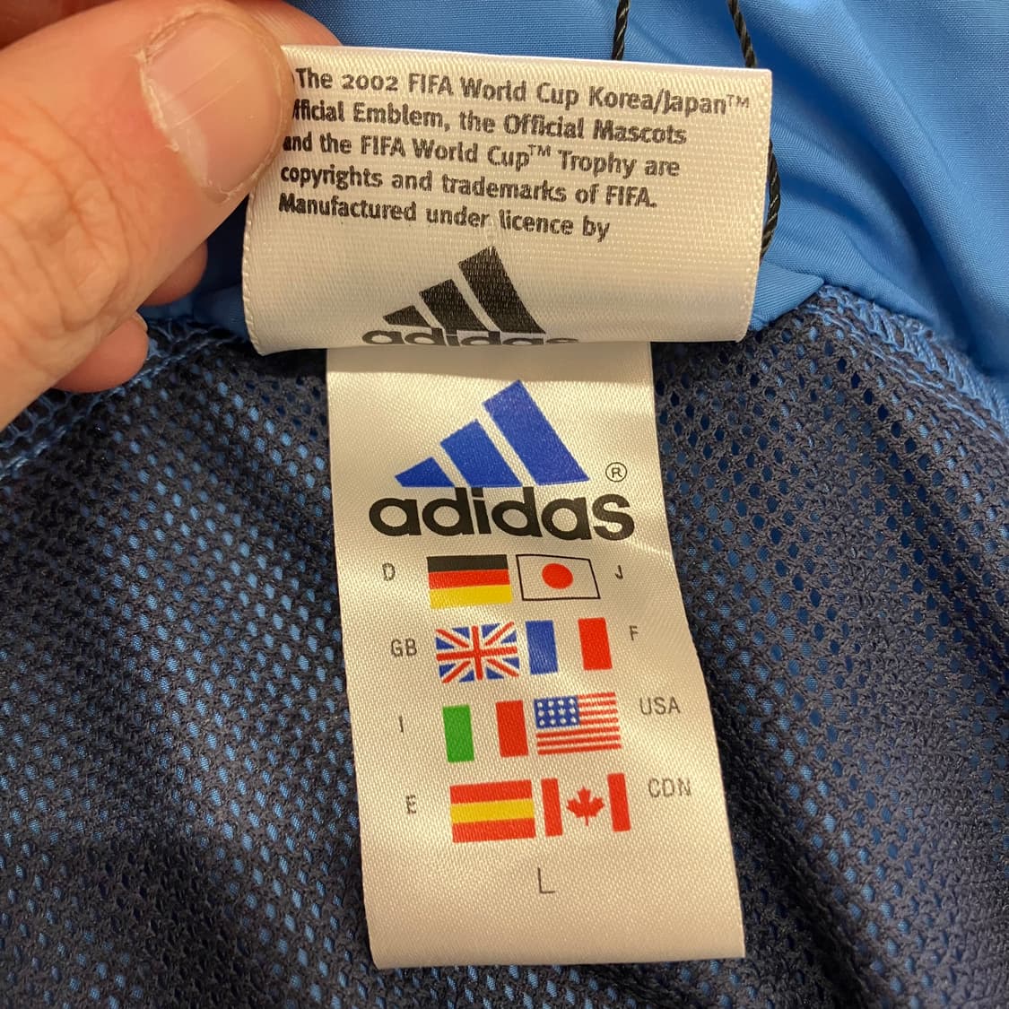 N148 아디다스 2002 월드컵 바람막이 아노락 상품이미지3