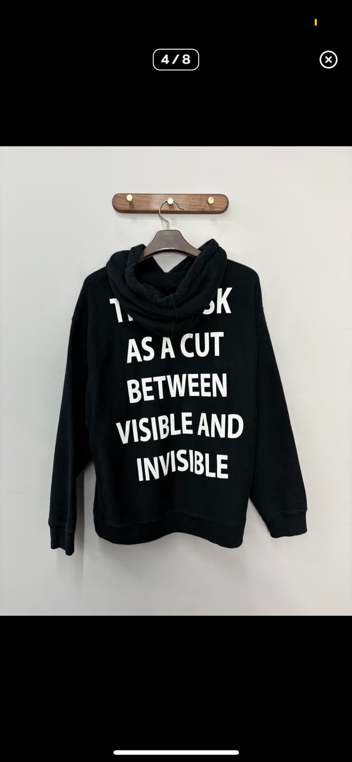 구찌 블랙 매니페스토 오버핏 후드티 H2419 상품이미지4