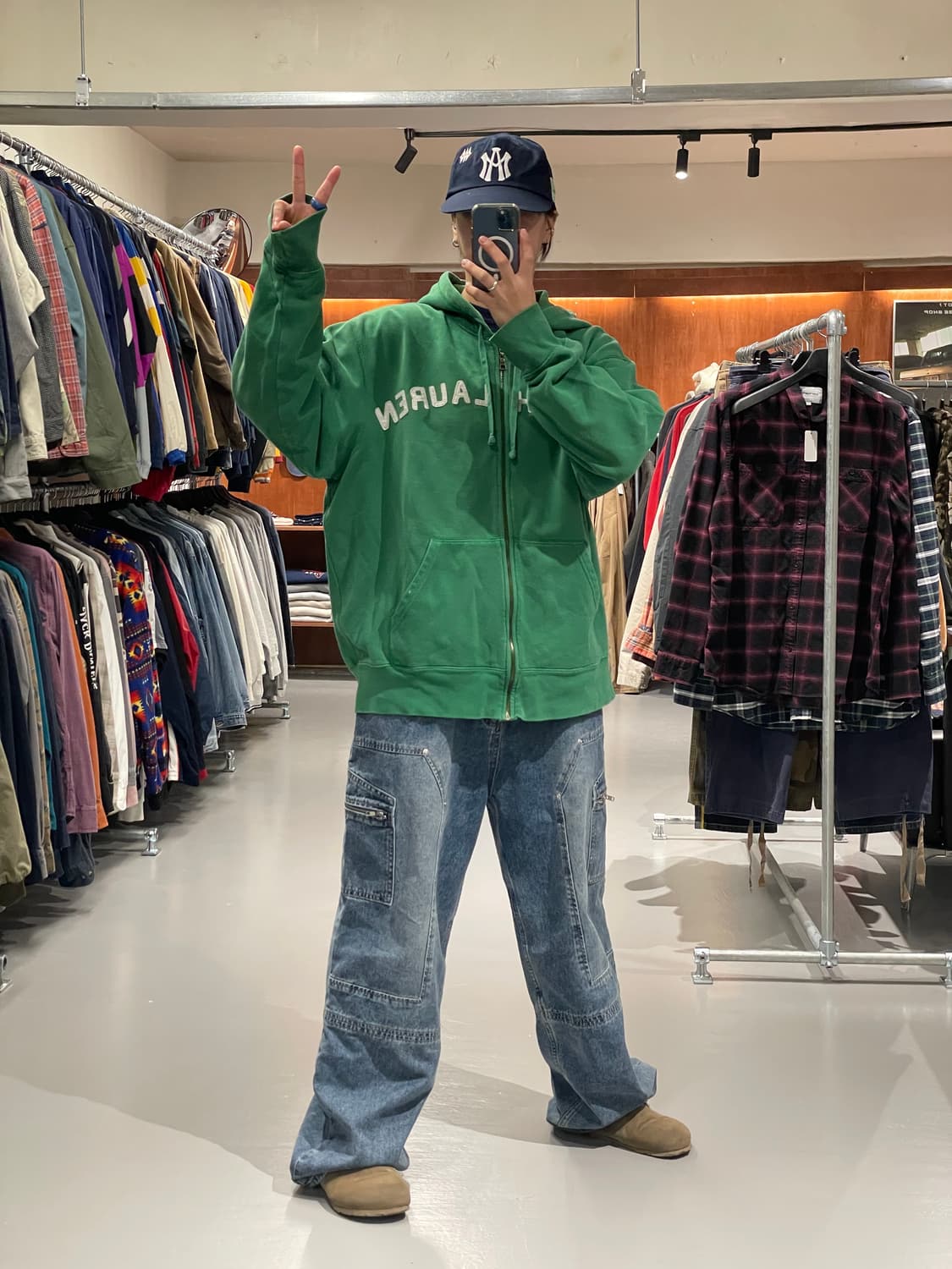 폴로 진 후드 집업 상품이미지3