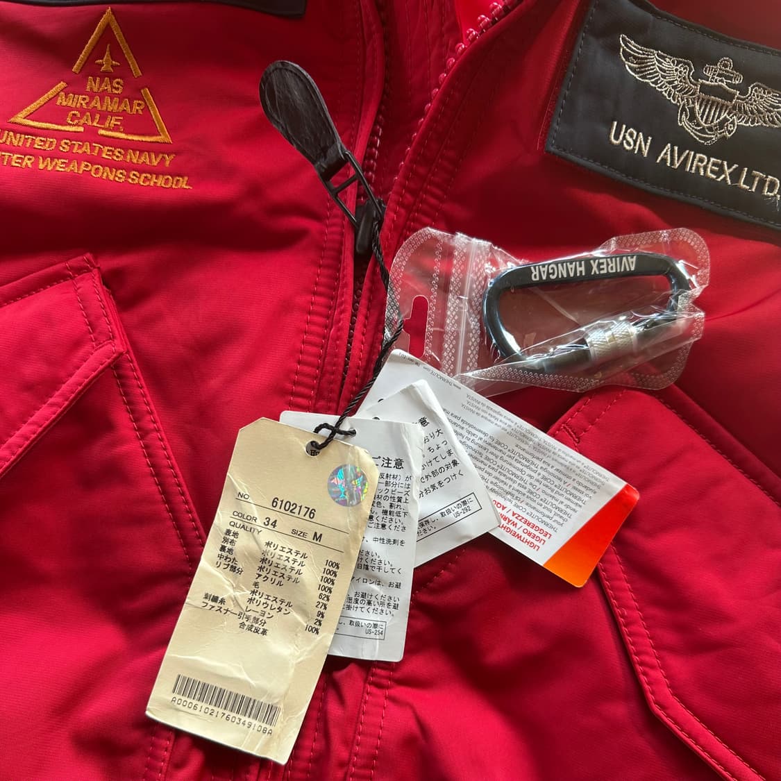 [M](새상품)아비렉스 AVIREX 탑건 TOPGUN 항공 점퍼 상품이미지8