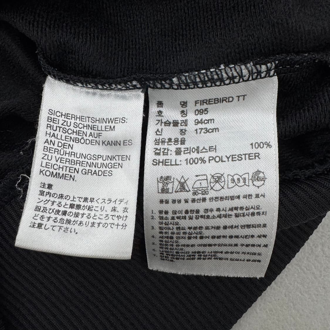 아디다스 빅로고 파이어버드 트랙탑 져지 블랙 상품이미지7