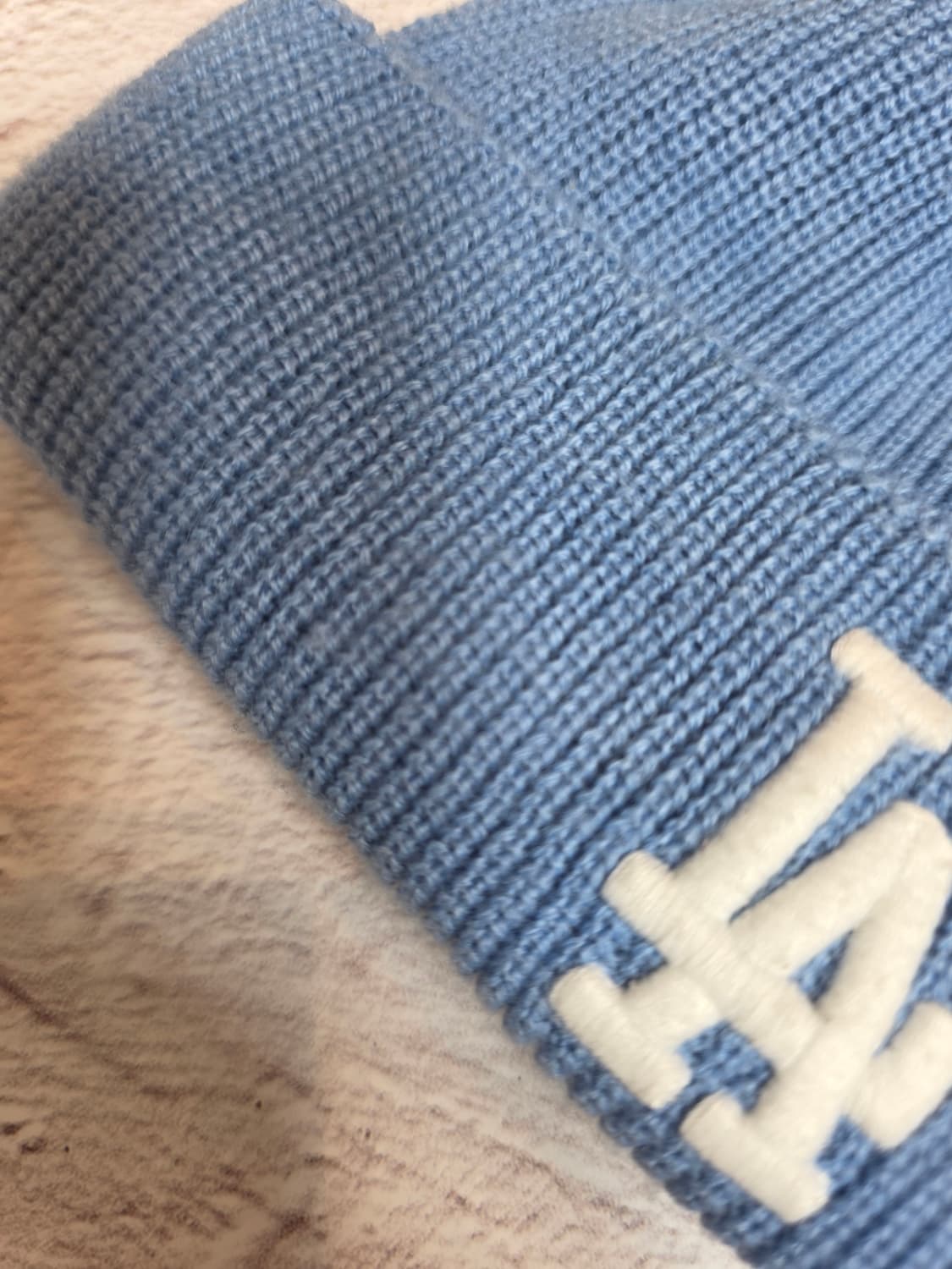 LA 다저스 베이직 니트 숏 비니 하늘색 상품이미지2