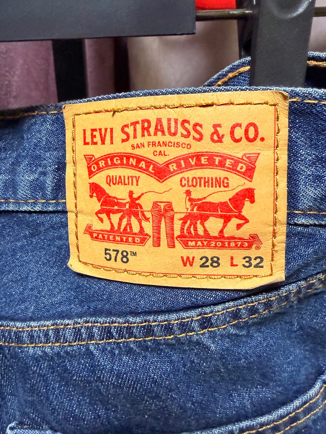 리바이스 578 진청 28사이즈 상품이미지4