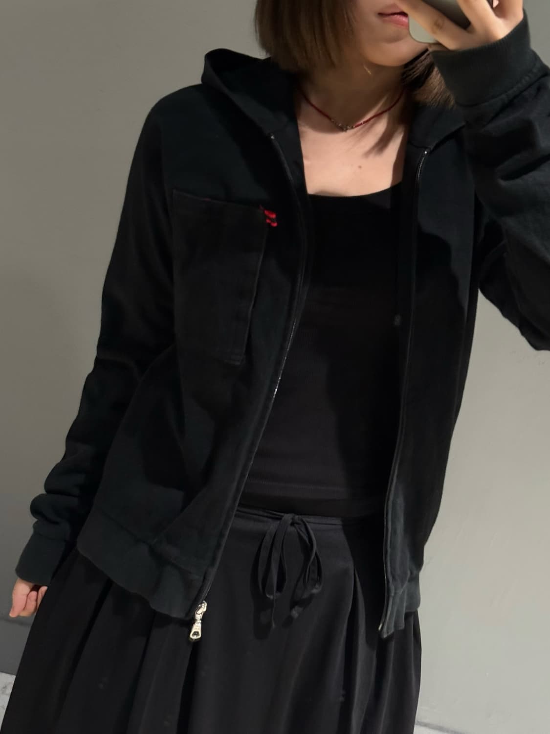 Men's melrose one pocket hood zip-up 상품이미지2