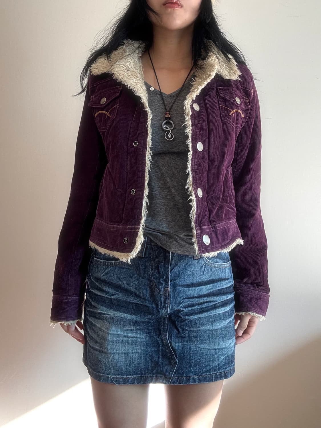 퍼플 코듀로이 자켓 상품이미지2