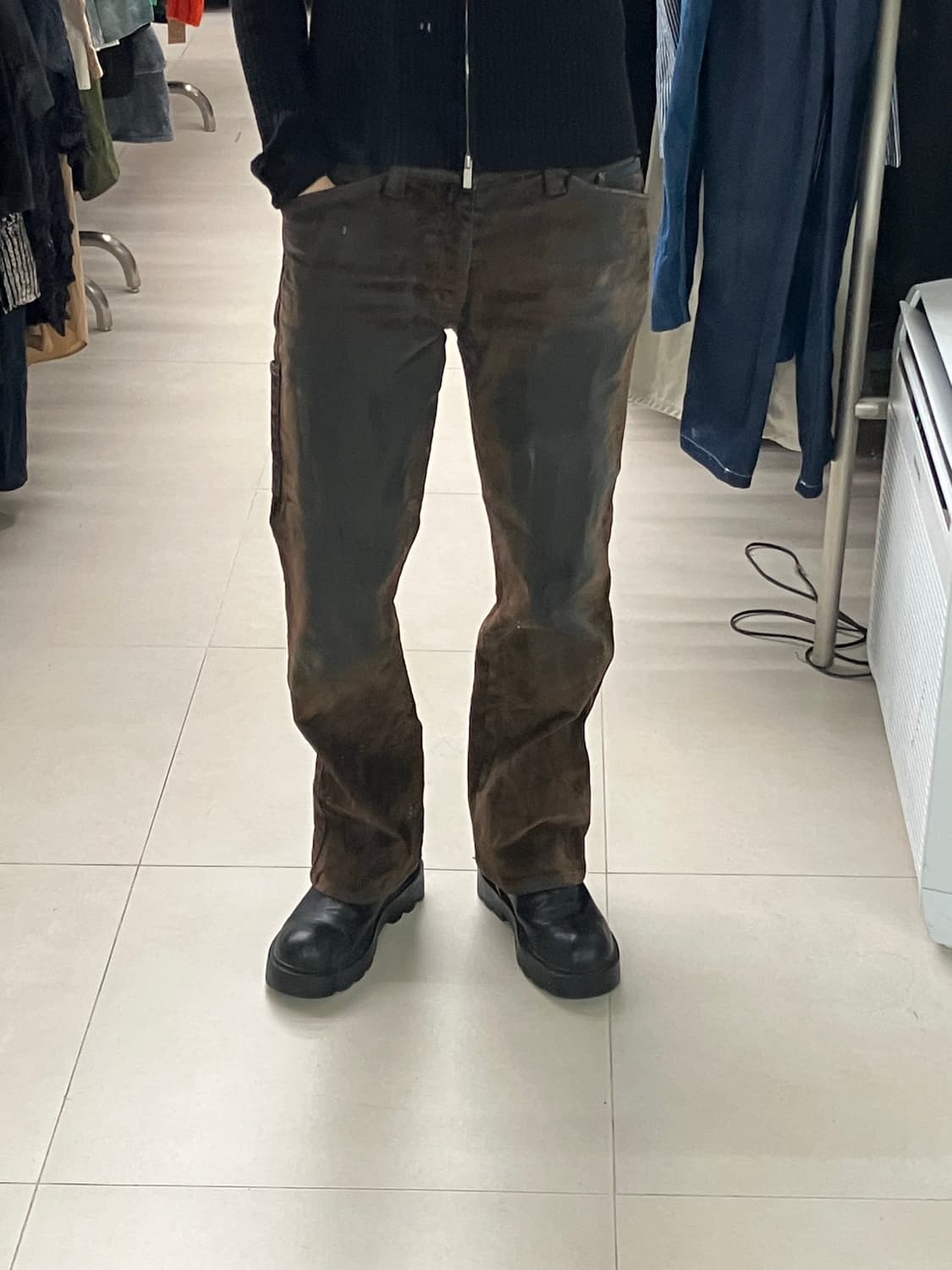 보이콧 워싱 브라운 데님 팬츠 3 상품이미지7