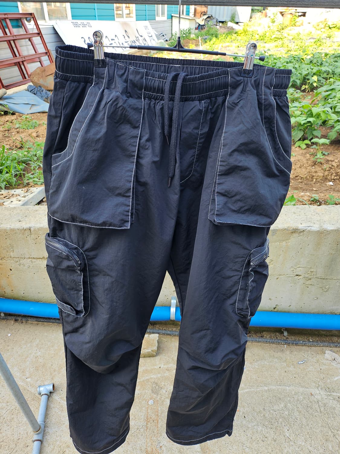 extraordiner 검정 카고바지 XL 상품이미지1