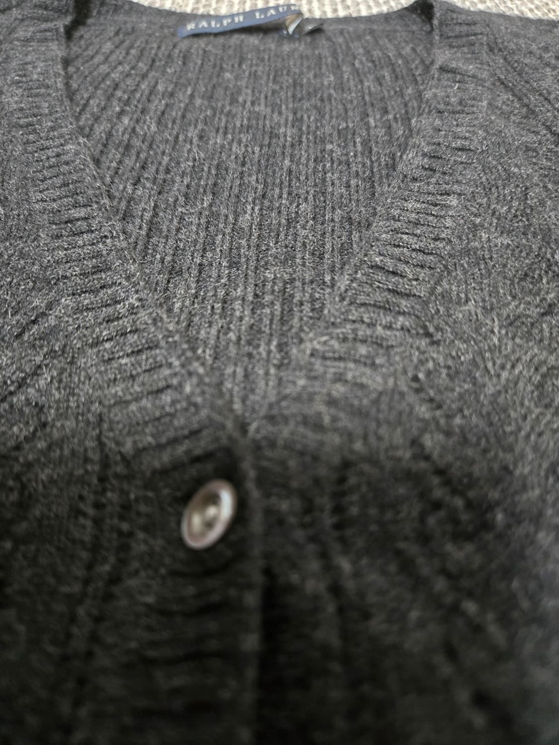RALPH LAUREN wool 100% charcoal long car 상품이미지5
