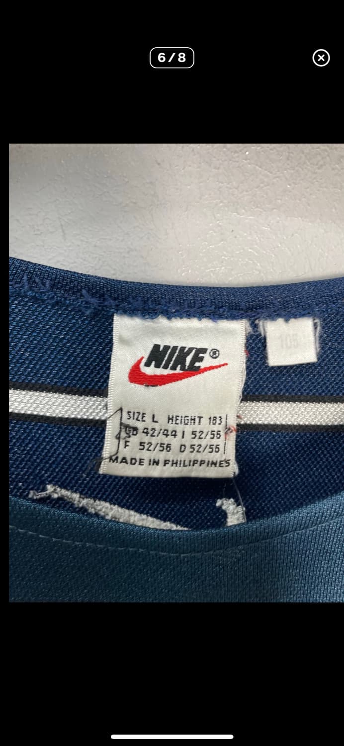 나이키 올드스쿨 스우시 스트라이프 반팔 A2419 상품이미지6