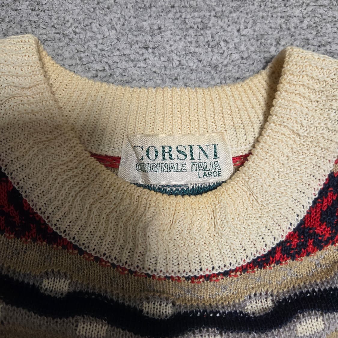 Corsini Italia 코시니 패턴 니트 L(100) 상품이미지3