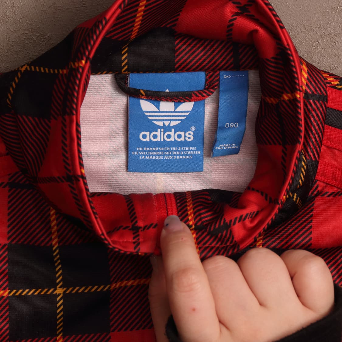 아디다스 파이어버드 플란넬체크 트랙탑 저지 A1477 상품이미지3