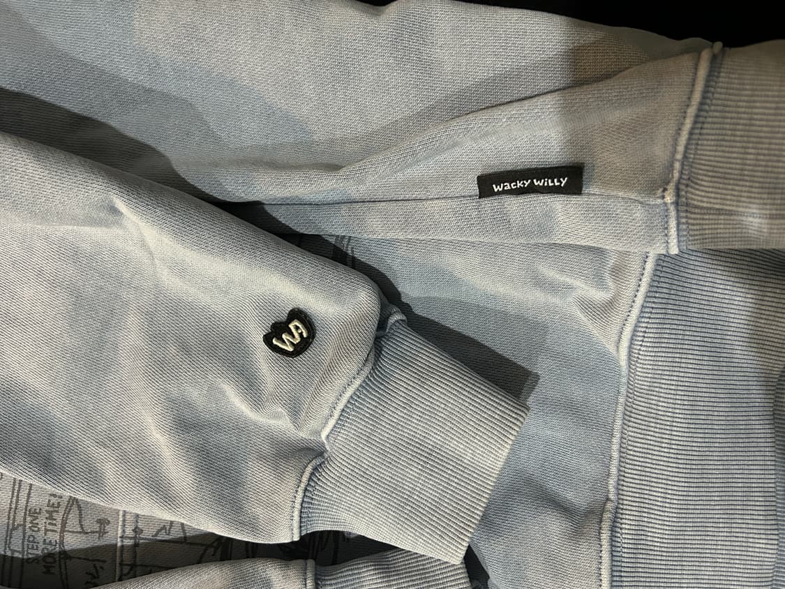 WACKY WILLY 후드티 하늘색 상품이미지8