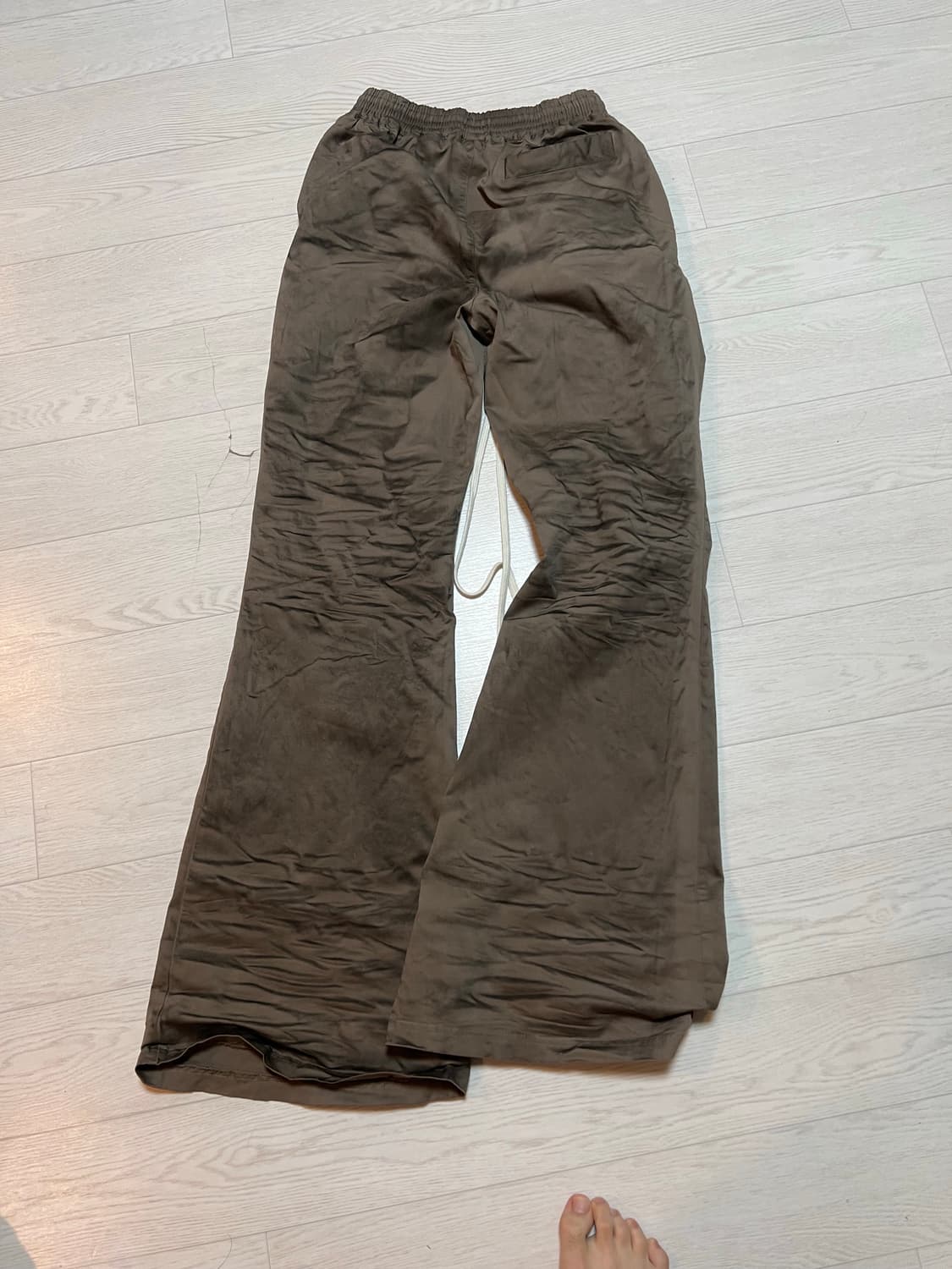 언더마이카 탄 카키 플레어 팬츠 사이즈 2 상품이미지4