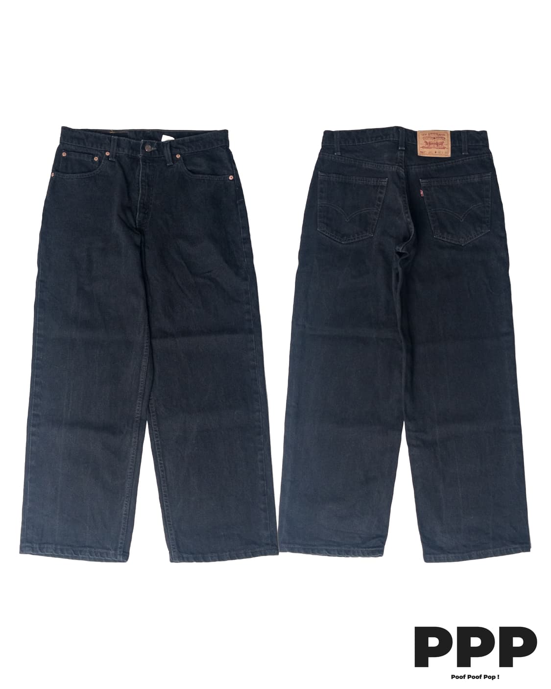 90’s 미제 리바이스 567 루즈 핏 엑스트라 와이드 레그 32x30 상품이미지1