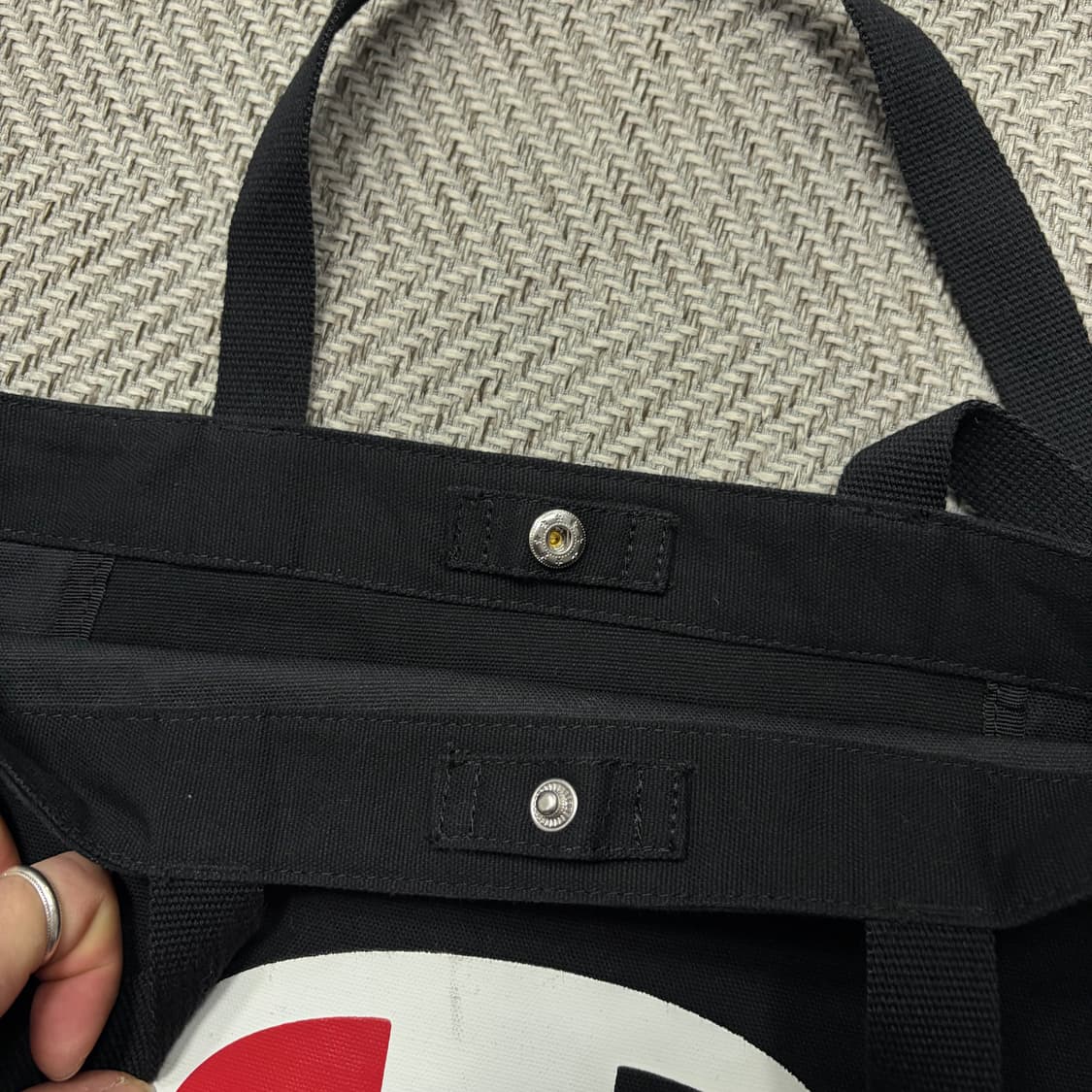 챔피온 빅로고 캔버스 에코백 v1613 상품이미지5